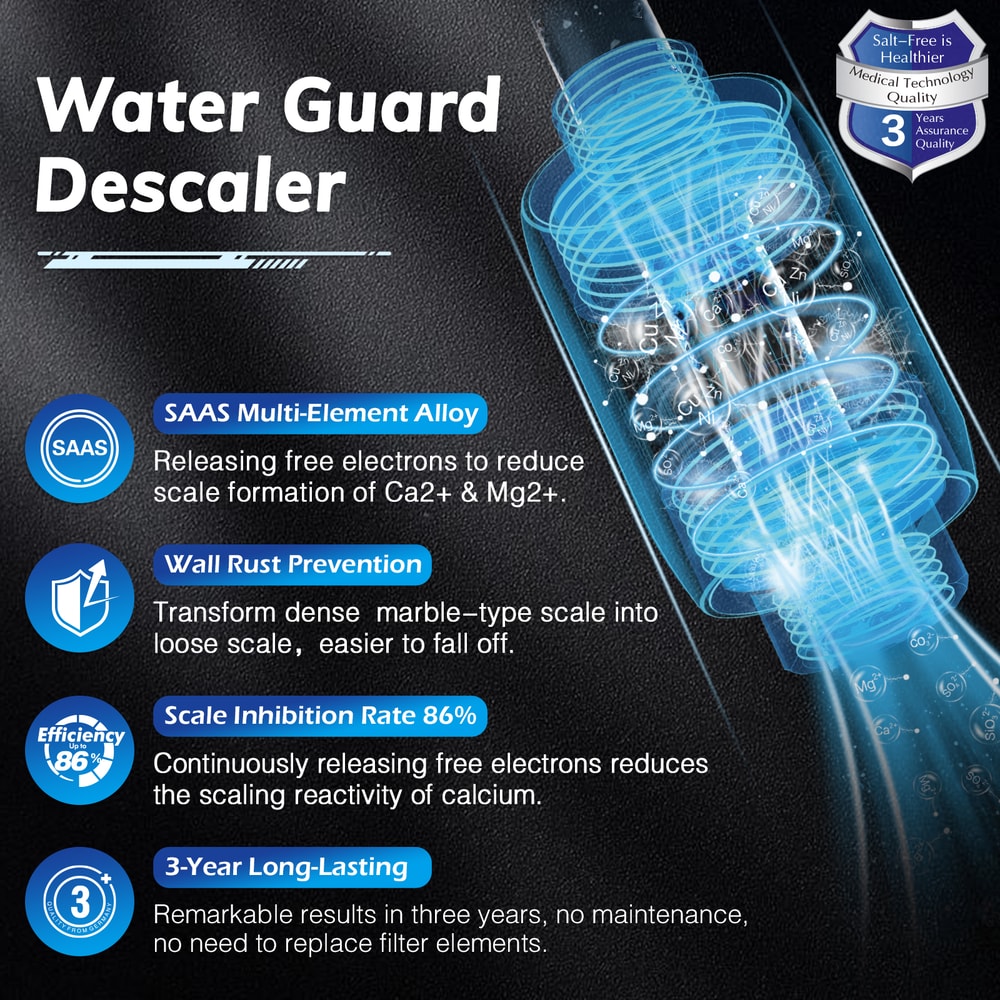 Salt Free Water Descaler Anti Limescale Water Softener for Home Plumbing