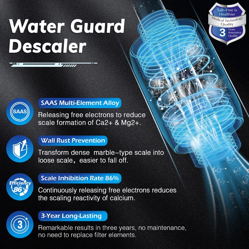 Salt Free Water Descaler Anti Limescale Water Softener for Home Plumbing