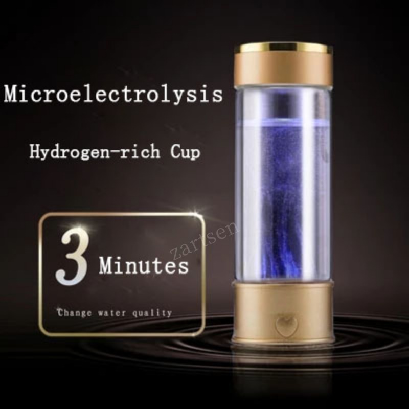 Portable Hydrogen Water Bottle Rechargeable Ionizer Alkaline Water Generator