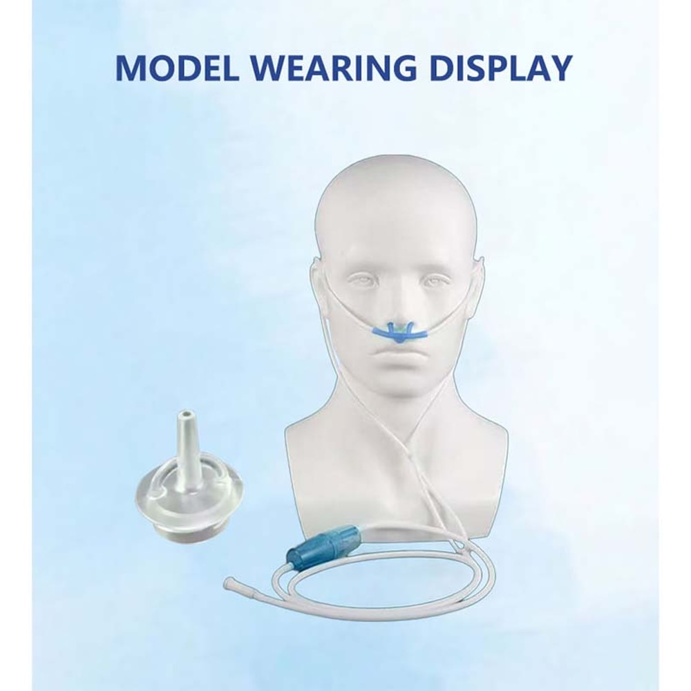 Portable Nasal Oxygen Cannula Tube for Hydrogen Inhalation and Oxygen Therapy