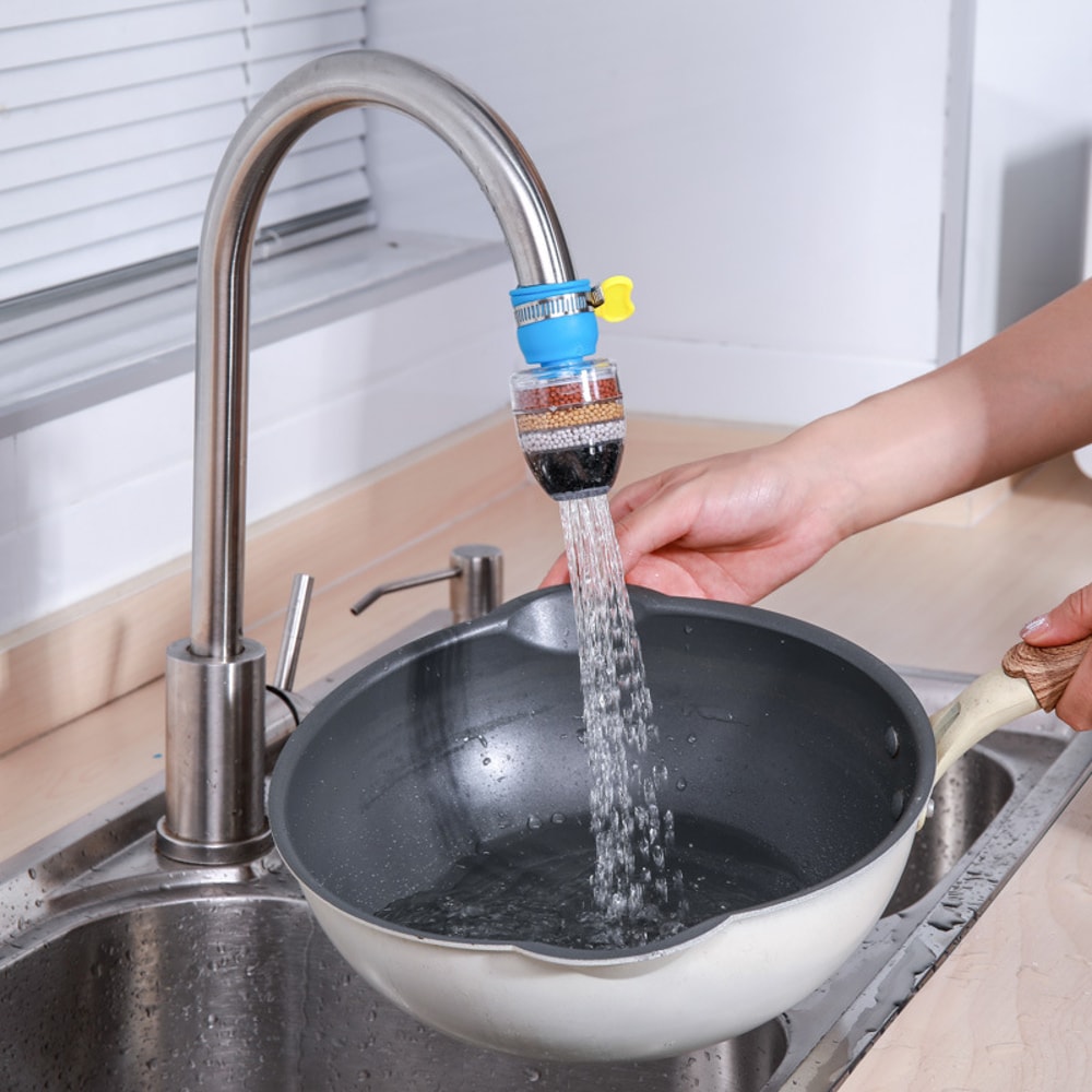 High Pressure Faucet Water Filter Layer Coconut Charcoal Tap Purifier Nozzle