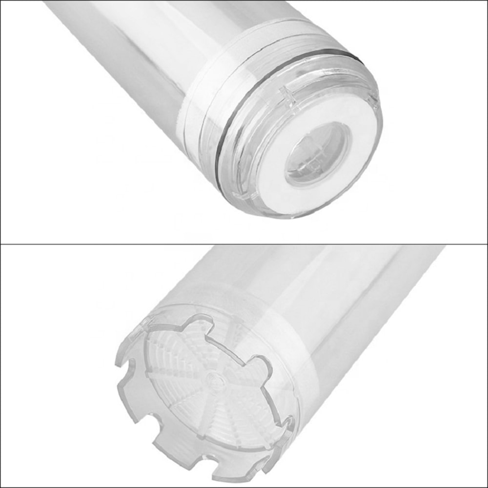 Reusable Clear water filter cartridge Housing for DIY Filtration and Resin Systems