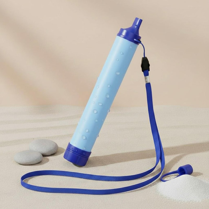 Portable Water Filter for Camping & Emergency Survival Lightweight Outdoor Purifier System