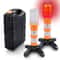 Magnetic Emergency Roadside Flares Set with Telescopic Baton and Flashlight
