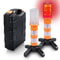 Magnetic Emergency Roadside Flares Set with Telescopic Baton and Flashlight