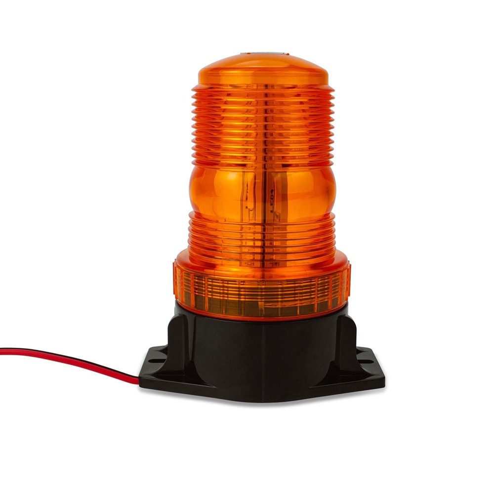 LED Amber Strobe Beacon Light for Trucks Cars Emergency Safety Warning Lamp