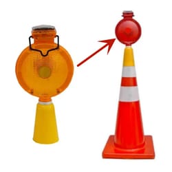 solar emergency beacon light outdoor traffic warning led barricade safety light