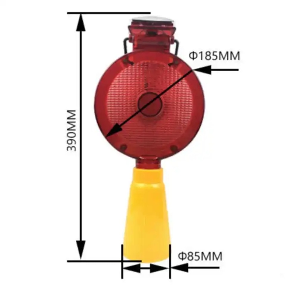 Solar Emergency Beacon Light Outdoor Traffic Warning LED Barricade Safety Light