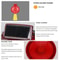 Solar Emergency Beacon Light Outdoor Traffic Warning LED Barricade Safety Light