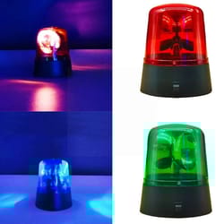 led police strobe light car emergency beacon & rotating dj disco party light