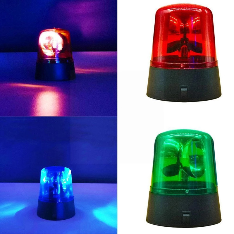 LED Police Strobe Light Car Emergency Beacon & Rotating DJ Disco Party Light