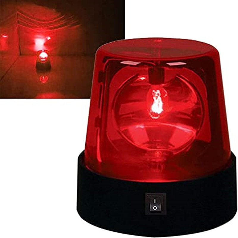 LED Police Strobe Light Car Emergency Beacon & Rotating DJ Disco Party Light
