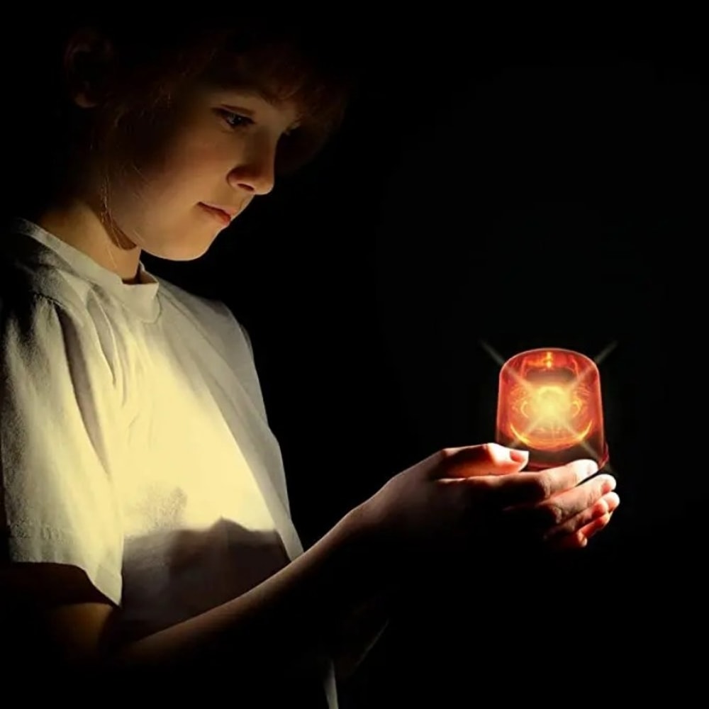 LED Police Strobe Light Car Emergency Beacon & Rotating DJ Disco Party Light