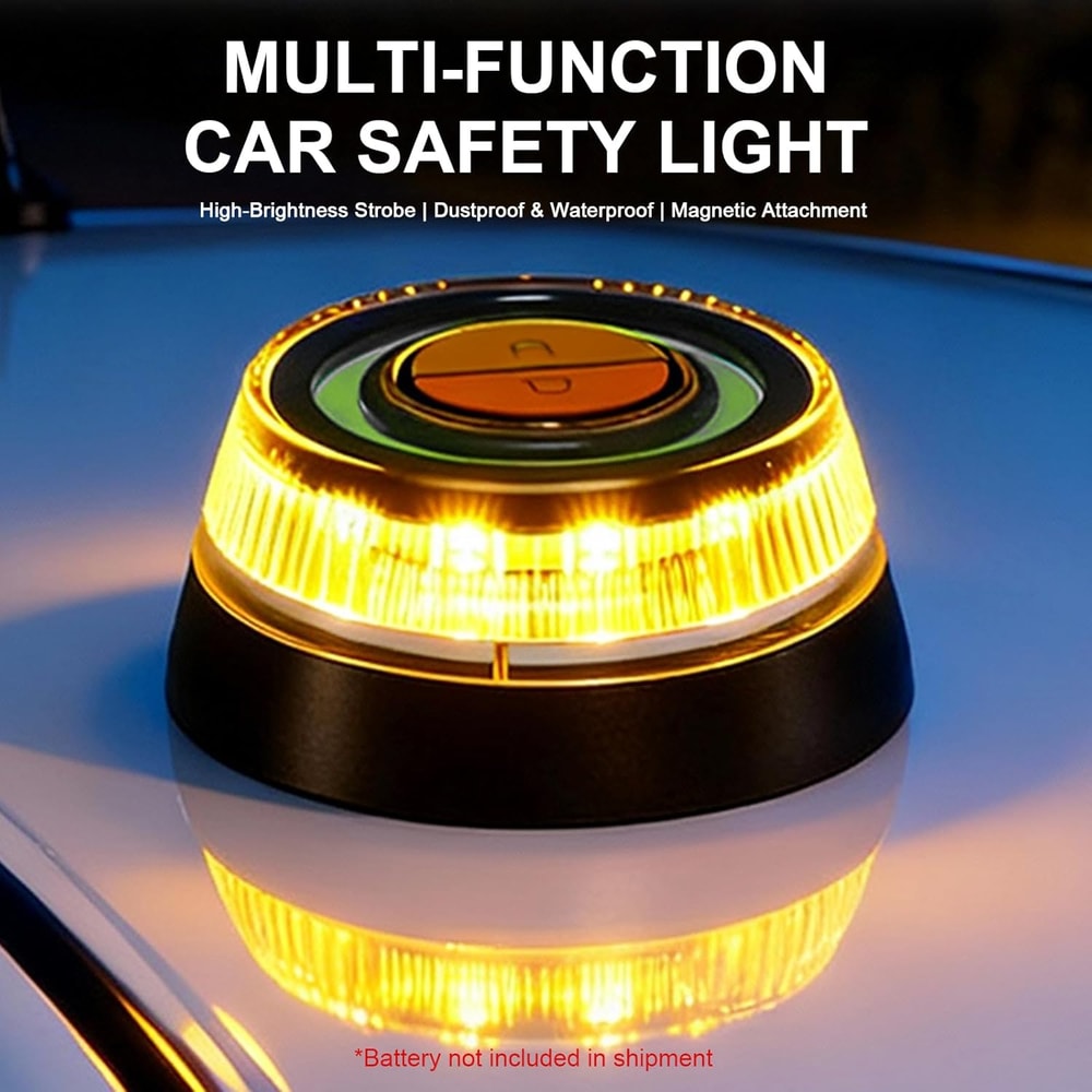 Upgrade Car Emergency Light Waterproof LED Roadside Flare with Magnetic Base