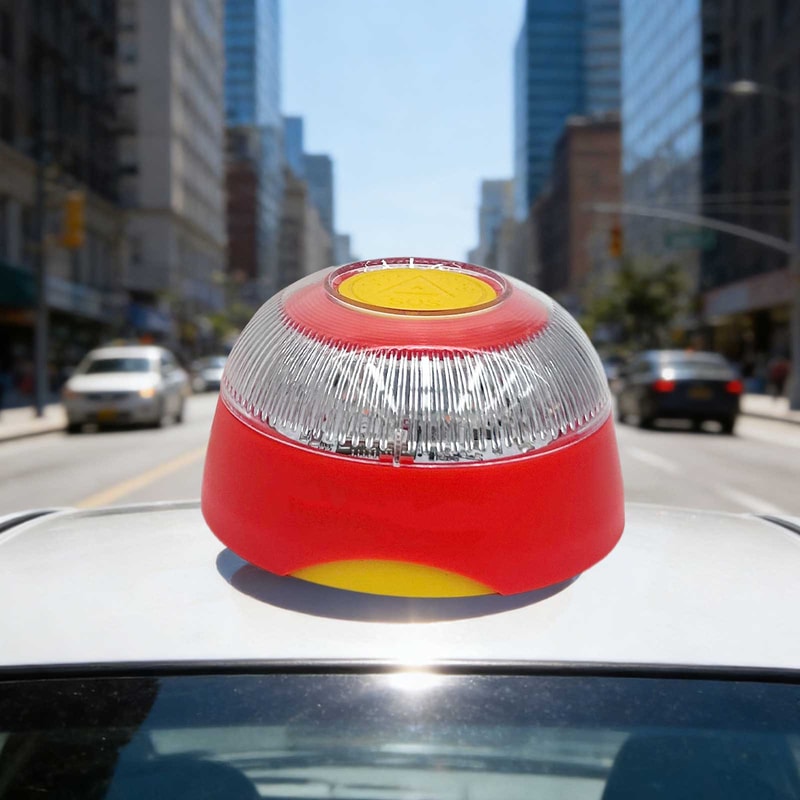 Smart Car Emergency Beacon Light With Geolocation ESim LongLasting Safety Signal Lamp 1