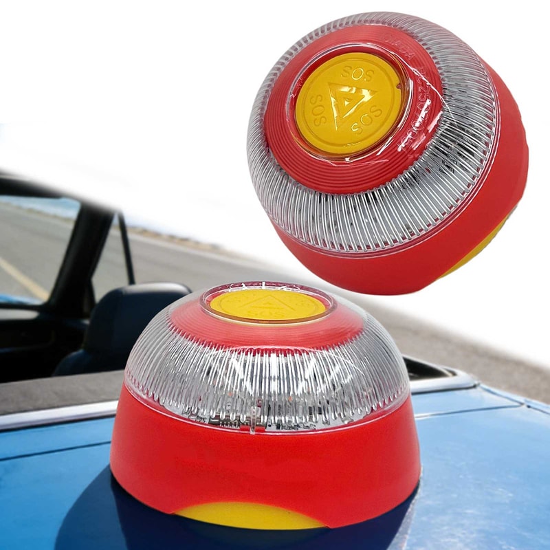 Smart Car Emergency Beacon Light With Geolocation ESim LongLasting Safety Signal Lamp 2