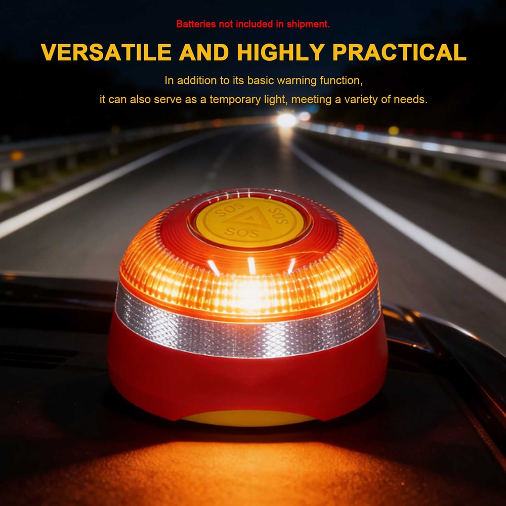 Smart Car Emergency Beacon Light With Geolocation ESim LongLasting Safety Signal Lamp 3