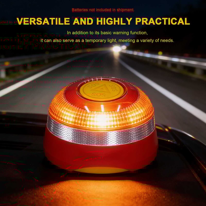 Smart Car Emergency Beacon Light With Geolocation ESim LongLasting Safety Signal Lamp 3