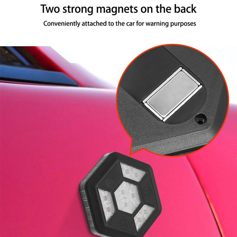 Rotating COB Car Emergency Warning Light with USB Charging