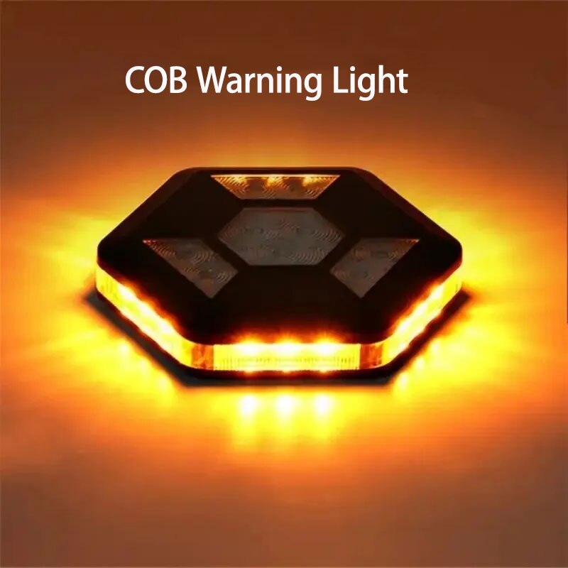 Rotating COB Car Emergency Warning Light with USB Charging
