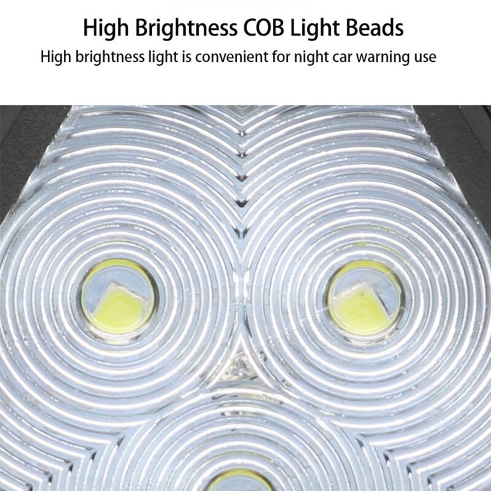 Rotating COB Car Emergency Warning Light with USB Charging