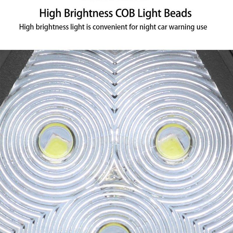 Rotating COB Car Emergency Warning Light with USB Charging