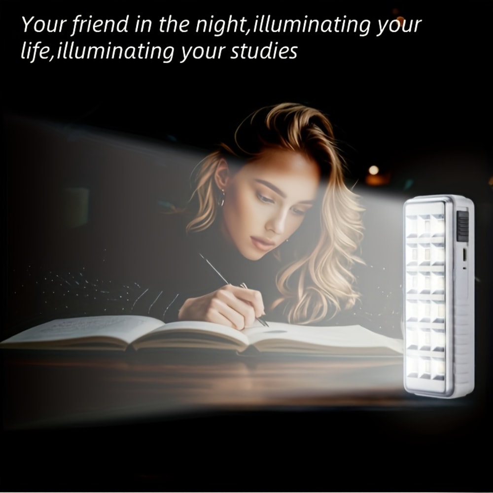 Portable LED Rechargeable Emergency Light with Handle Outdoor & Indoor Use