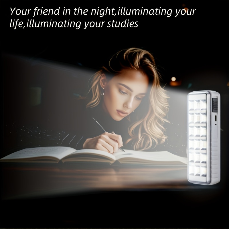Portable LED Rechargeable Emergency Light with Handle Outdoor & Indoor Use