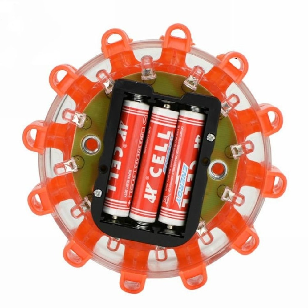 LED Road Flares Flashing Emergency Warning Light with Magnetic Base