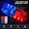 USB Rechargeable LED Police Light Shoulder Lamp Red & Blue Emergency Warning Torch
