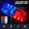 USB Rechargeable LED Police Light Shoulder Lamp Red & Blue Emergency Warning Torch