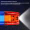 USB Rechargeable LED Police Light Shoulder Lamp Red & Blue Emergency Warning Torch