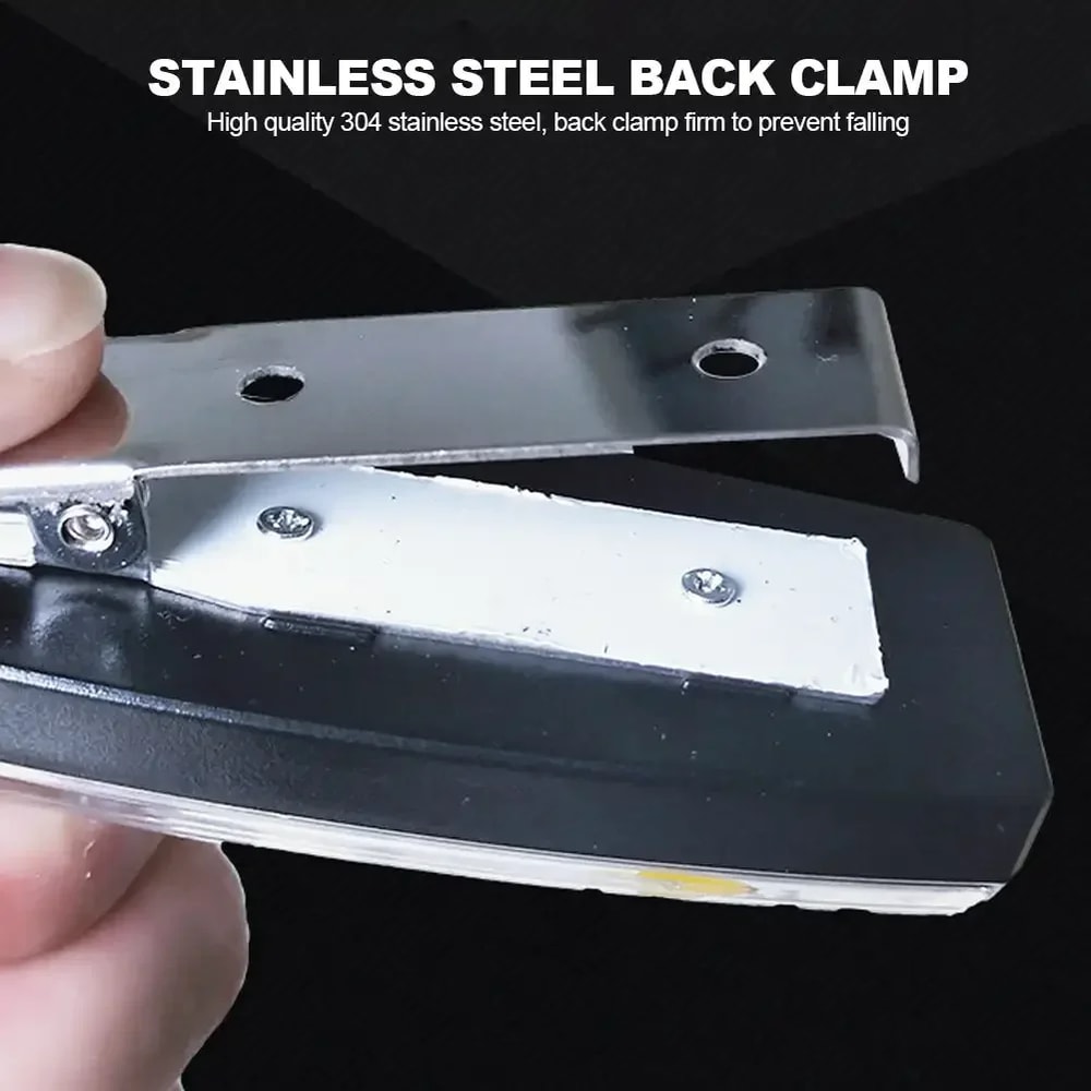 USB Rechargeable LED Police Light Shoulder Lamp Red & Blue Emergency Warning Torch