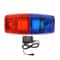 USB Rechargeable LED Police Light Shoulder Lamp Red & Blue Emergency Warning Torch