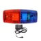 USB Rechargeable LED Police Light Shoulder Lamp Red & Blue Emergency Warning Torch
