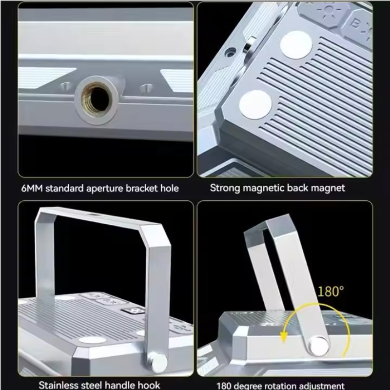 Portable Rechargeable Work Light Waterproof Emergency Camping Flashlight