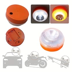 premium vehicle emergency safety led warning light with magnetic mount & battery powered beacon