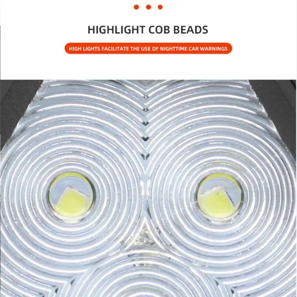 Rotating LED Warning Light Rechargeable Safety Signal for Cars