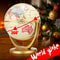 Retro Rotating Earth Globe Vintage Desktop World Map Decor