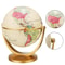 Retro Rotating Earth Globe Vintage Desktop World Map Decor