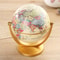 Retro Rotating Earth Globe Vintage Desktop World Map Decor