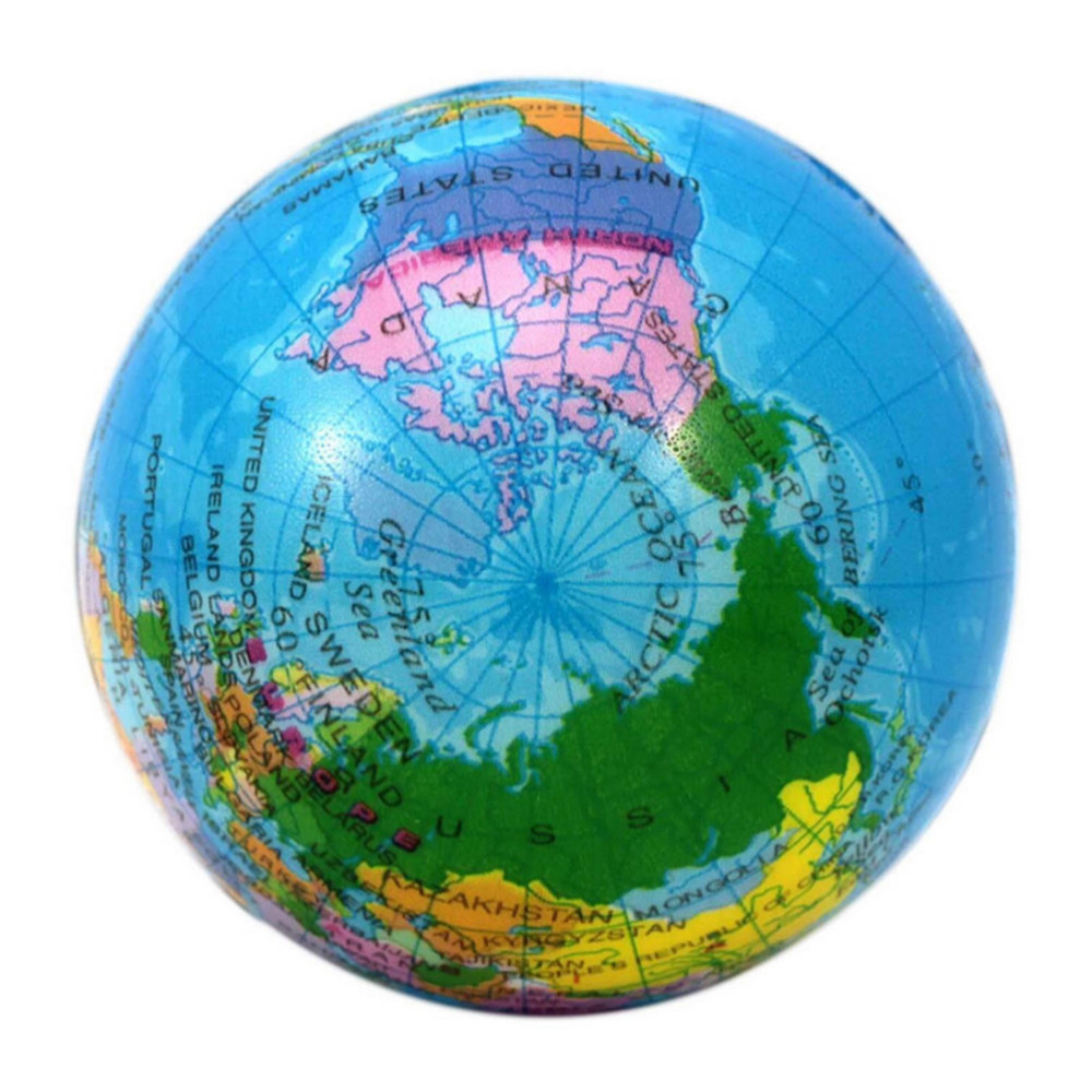 Inflatable Globe Beach Ball for Kids Educational World Map Toy