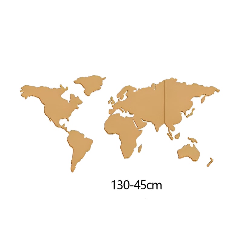 Cork World Map Travel Board Wall Decor With Pins For Home Office 6