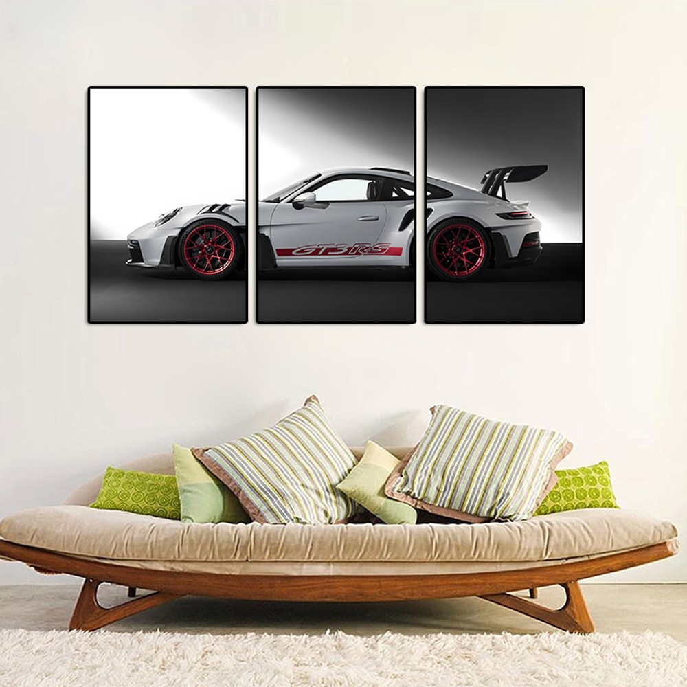 Vintage Car Wall Art Set Industrial Automotive Canvas Prints