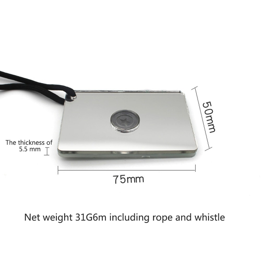 Survival Signal Mirror for Hiking & Outdoor Rescue Emergency Tool