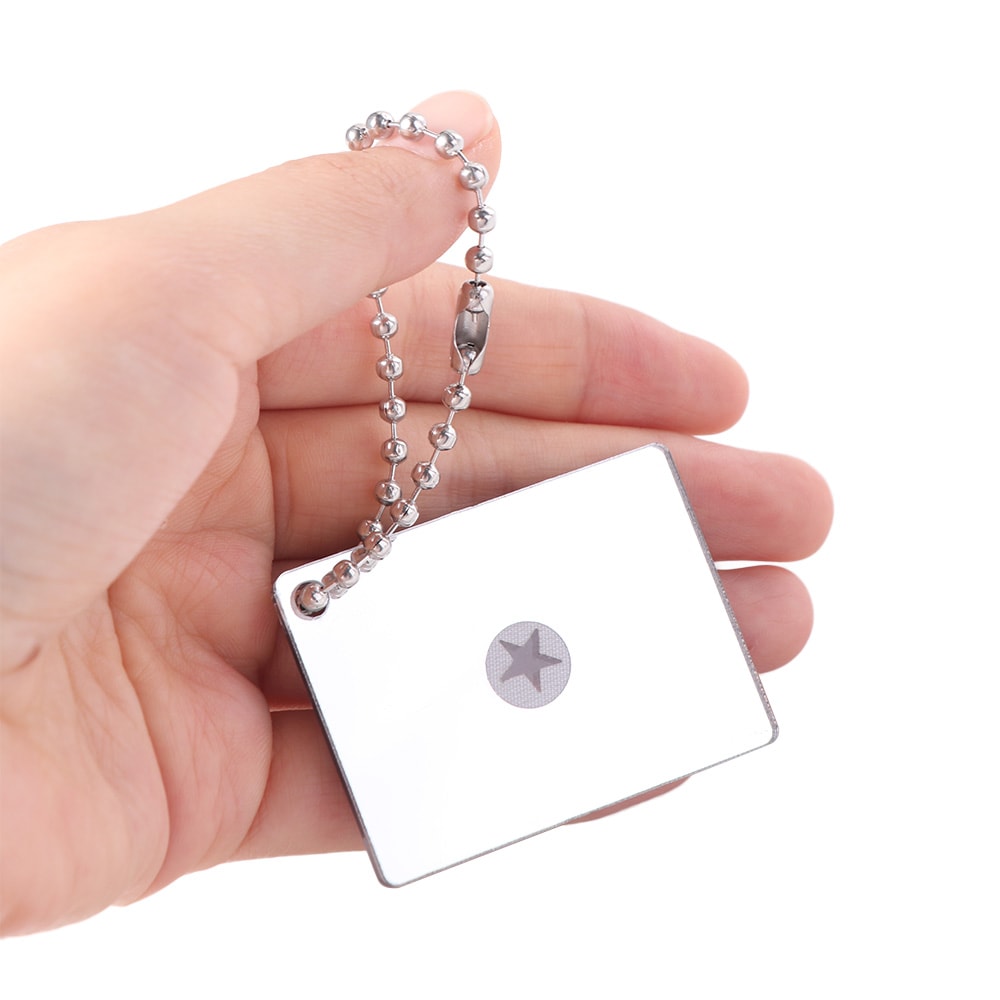 Portable Survival Signal Mirror for Outdoor Safety & Hiking