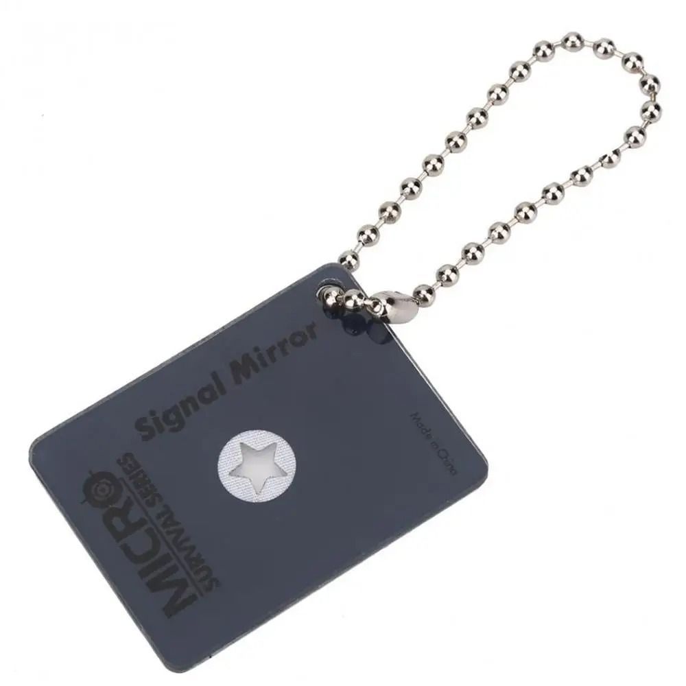 Portable Survival Signal Mirror for Outdoor Safety & Hiking