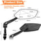 Adjustable Bike Rear View Mirror Wide Range Handlebar Cycling Rearview Mirror 3