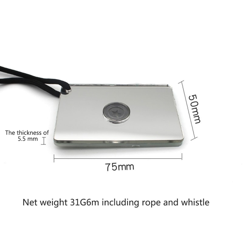 Portable Outdoor Survival Signal Mirror for Emergency Rescue & Camping