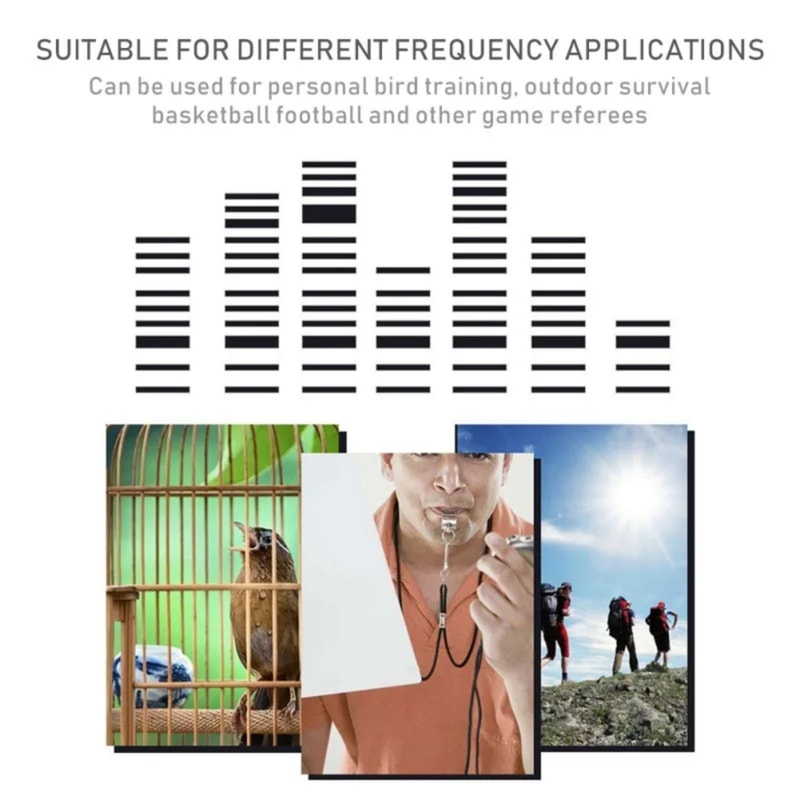 Emergency Survival Whistle with Lanyard for Camping Hiking Safety